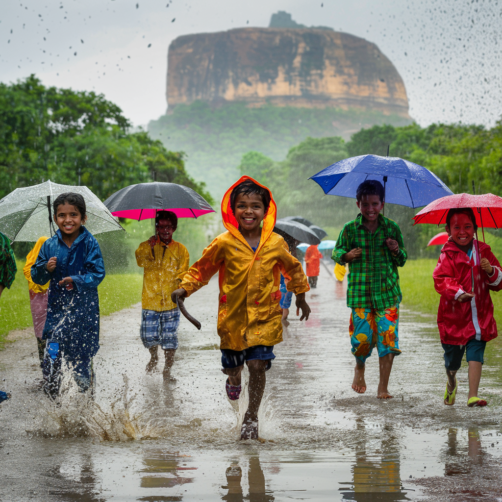 Children-rain-enjoy